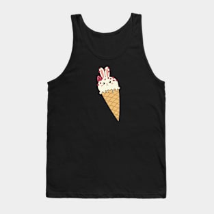 Vanilla & Raspberry Bunny Ice Cream Tank Top